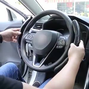 ปลอกหุ้มพวงมาลัยรถยนต์ คาร์บอนไฟเบอร์ กันลื่น สําหรับ คาร์บอน เคฟล่าใช้ได้กับรถทุกรุ่น พร้อมส่งในไทย ไฟเบอร์ หนัง PU