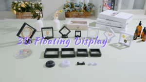 Floating Frame 3D Display Jewelry Box Suspension Storage PE Film Antioxidation Organizer
