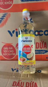 Combo 2 Chai Dầu Dừa Nấu Ăn Vietcoco 1 Lít