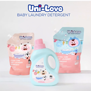 Centerpick 3pcs Unilove Baby Laundry Detergent Liquid | 1 Liter Gentle Fabric Wash Panglaba Sabon Pang Baby Clothes Hypoallergenic Mild Fresh Clean Panglabada ng Baby Damit Newborn Infant Safe Stain Remover Soft Fabric Care Banayad