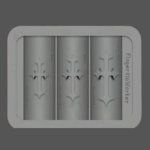 other | Gothic Dark Style Nail Art Mold with 3D Cross Lettering Silicone Mold for Sweet Cool Transparent Nail Decorations Single Piece