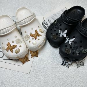 8Pcs/Set Crocs Jibbitz Charms Shoes Accessories 3D Chinese Style Butterfly Shoe Buckle Detachable Shoe Decoration for Crocs