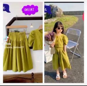 Baju Anak Perempuan Terbaru Korean Style / Setelan Anak Perempuan Size S M L / Setelan Kid