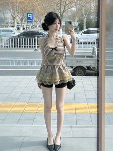 CHANGTONG | Retro Gentle Neck-hanging Slim Fit Vest Top Summer Style