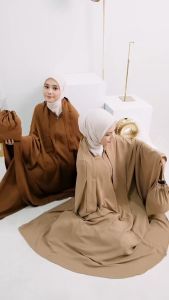 Mukena Dewasa Crinkle Airflow Terbaru: 3 in 1 & Traveling