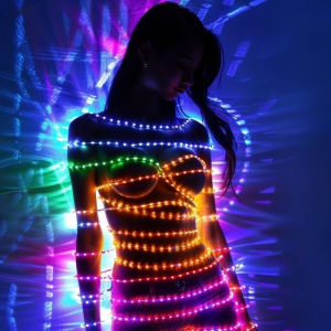RGBIC USB 5V LED String Lights Bluetooth APP Control WS2812 Programmable Fairy Lights for Christmas Party Birthday Bedroom Decor
