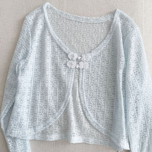 New Chinese Style Slim Fit Long Sleeve Sun Protection Open Cardigan Womens Summer Fashion Outerwear Short Top Thin Coat