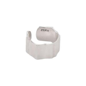 Korean Style Hollow out Square Ring Womens Unique Design Vintage Fashion Personality Asymmetric Open Finger Ring Index Ring