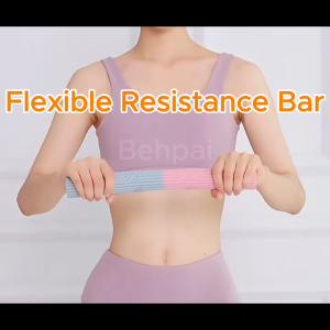 Silicone Flexible Resistance Bar Full-Body Muscle Relief Strength Training Tool for Gym Workout Exercise
