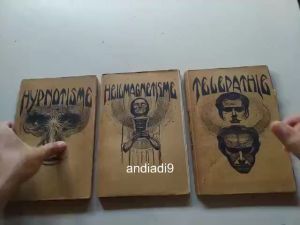 BUKU JADUL ANTIK VINTAGE TELEPHATIE HYPNOTISME HEILMAGNETISME DJORGHI 1925 BAHASA BELANDA ORIGINAL