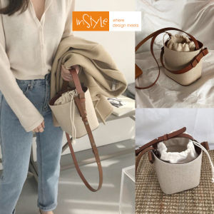 Tas Bucket Tangan Bahu Selempang Kanvas Wanita Handbag Korea Style (T2-027)
