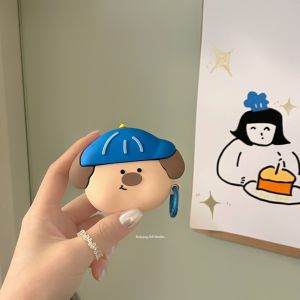 Silicone Protective Case for Airpods pro 2 Wireless Bluetooth Apple Earphone Cover Doggies Hat Compatible with Airpods 3