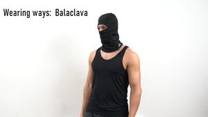 Musion Balaclava Airsoft Full Face Mask Quick Dry Paintball Robber Mask Ski Mask Balaklava Penutup Kepala Lelaki for Cycling