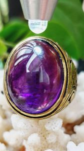 CINCIN BATU KECUBUNG PURPLE AMATHYST BRAZIL ( HIGH QUALITY )