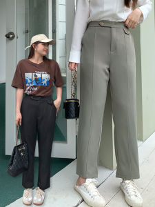 กางเกงขายาวทรงหลวมเอวสูงทรงหลวมสำหรับผู้หญิงไซส์ใหญ่ กางเกงขายาวทรงหลวมทรงตรงทรงหลวมสำหรับฤดูใบไม้ผลิและฤดูร้อน
