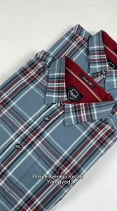 POLICE Kemeja Kotak Yarndyed Regular Fit Pria