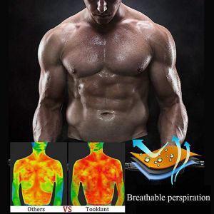 Men Waist Trainer Sauna Vest Fitness Corset Abdomen Slimming Body Shaper Belly Reducing Shapewear Burn Fat Trimmer Belt Men Waist Trainer Vest Slimming Sweat Compression Fat Burner Workout