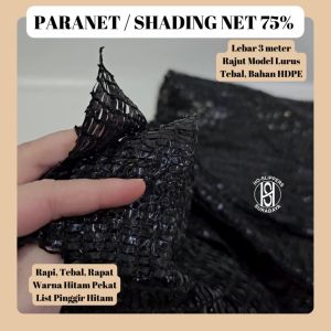 PARANET 75% LEBAR 3METER RAJUT LURUS / PARANET JARING/ SHADE SHADING NET 75%