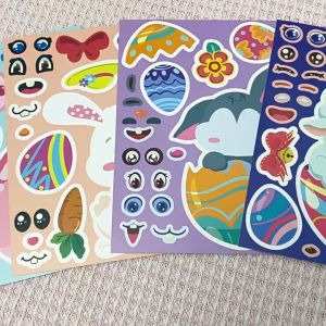 8 Sheets Sanrio HelloKitty Mymelody Kuromi Cinnamoroll Keroppi BadBadtz-maruCartoon Characters Make A Face COD