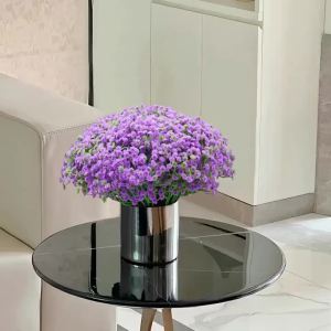 40 Sticks of Artificial Gypsophila - Realistic Purple Faux Flowers for Romantic Weddings Elegant Home Decoration