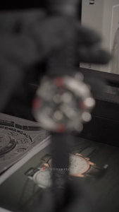 Jam Tangan Pria Expedition Chronograph EXP EX 6769 GCLSSBARE Black Dial Black Leather Strap