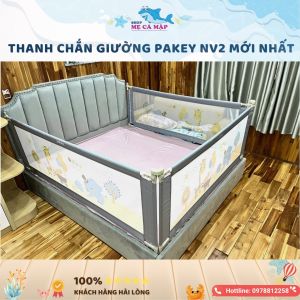 Thanh Chắn Giường Pakey NV2 Nâng Hạ Dạng Trượt Dễ Dàng Thanh Chắn Giường Có Khóa Xoáy 2 Chiều Bọc Xốp An Toàn Cho Bé Chắn Giường Đa Dạng Kích Thước - Lazada