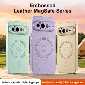 szhaiyu | Luxury Frosted PU Leather for Magsafe Magnetic Phone Case for Google Pixel 11 10 9 Pro XL 8 9 11 Pro 8A 9A 10A Shockproof Cover