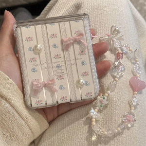 Universal Short Chain Camera Pendant Butterfly Knot Heart Shaped Mobile Phone Case Accessory Digital Photo Printer Jewelry