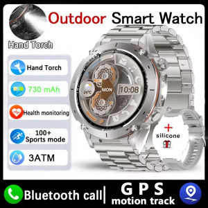 2025 New Military GPS Smart Watch 3ATM Waterproof 730mAh Battery BT Call Heart Rate Blood Pressure Sports tracker Smartwatch Men