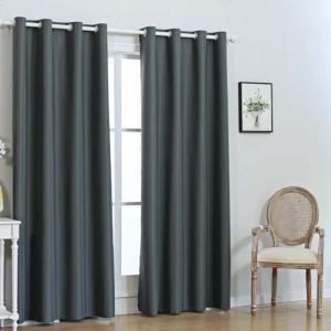 1pc 100% Blackout Curtains with Grommet Top  Curtains for Living Room Bedroom Kitchen Home Decor Room Decoration