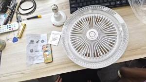 Quạt Trần 3 Trong 1 Có Đèn Điều Khiển Từ Xa Điều Chỉnh Độ Sáng 3 Tốc Độ Đèn Thơm Yên Tĩnh Dành Cho Phòng Khách Phòng Ngủ Phong Cách Hiện Đại