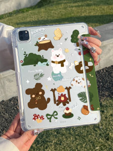 2025 New iPad Acrylic Protective Case Suitable for Air5 Pro11 with Pen Slot 4th Generation Apple Air6 Tablet 8 Anti-Bend Mini7 Lightweight Transparent