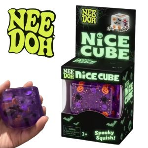 Schylling | NeeDoh Halloween Gifts Such As Spiders and Pumpkins. Sensory Toys for Relieving Stress. Soft Decompression Toys