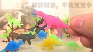 24pcs lighting dinosaur toys funny Jurassic T-rex mini figures kids birthday gift