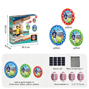 CONUSEA | Children Rugby Sports Toys Luminous Sticky Target Ball Throwing Set Indoor Outdoor Games Hand-Eye Coordination Training Toys