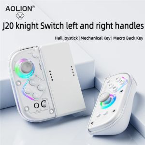 Aolion J20 Knight Wireless Gamepad with Left And Right Switch Hall Joystick Motion Sensing Custom For NS Joycon Game Accessories
