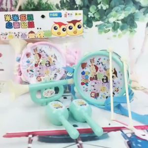 Mainan Anak Bayi Laki Perempuan Mini Set Drum Ada Musik