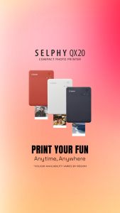 Canon SELPHY QX20 Compact Photo Printer