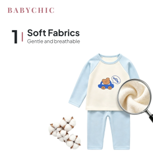 Budak Baju Lengan Panjang Set 0-6 Years Lelaki Perempuan Boy Girl Raglan Long Pants Pajamas Soft