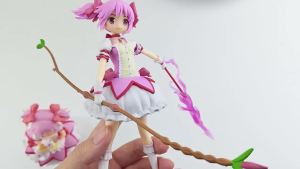 Bandai | Madoka Kaname Anime Character Model 18cm Puella Magi Madoka Magica PVC Anime Action Figure Model Gift Anime Cartoon Model Toys