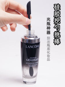 ช้อนตักครีมรองพื้นแบบยาวสำหรับล้างหน้า ด้ามจับยาว เข็มขัดแบบยาวสำหรับตักครีมและโลชั่น เครื่องมือเสริมความงามสำหรับผิวทุกประเภท