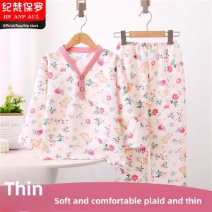 JIFANPAUL | Childs Long Sleeve Cotton Pajamas for Girls and Boys