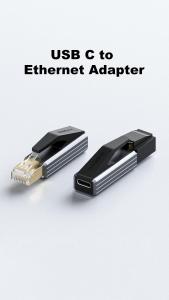 Hagibis USB C to Ethernet Adapter 1000Mbps Gigabit USB C Female to RJ45 Male Network Converter for Laptop Phone Switch SteamDeck