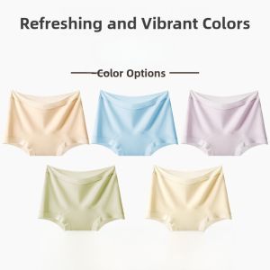 Miiow | Pure Cotton Antibacterial Womens Briefs Comfortable Anti-chafing Mid-Waist Underwear Breathable Summer Shorts Four Corners