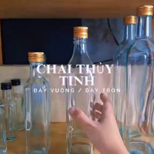 Chai Thủy Tinh Vuông 500Ml 250Ml 1 Lít 600Ml 1000Ml Mật Ong Có Nắp Nhôm/ Lọ Thũy Tinh Giá Sỉ Rẻ Đẹp