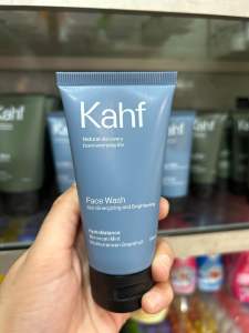 Kahf Facial Foam 100 ml dan 50 ml Warna Hijau Biru Coklat Sabun Wajah Pria Untuk Komedo Jerawat Kusam