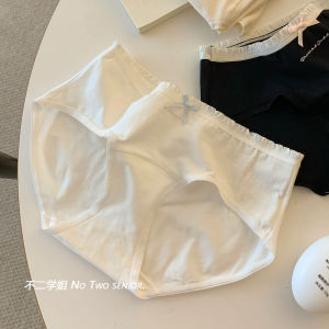 Antibacterial Cotton Underwear Triangle Shorts for Girls Seamless Comfortable Breathable mid Waist Cotton Briefs