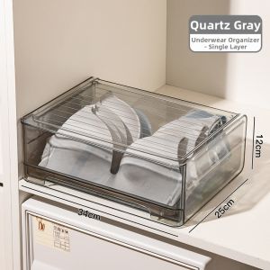 XUNHUAI | Home Drawer Transparent Divided Organizer Box