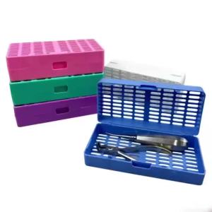 Dental Instruments Sterilization Box Autoclavable Plastic Container Tray Disinfection Instrument Storage Case Tooth Tool Holder