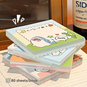 1/4 Books Cute Cartoon Sticky Note Book Gulu Small Animal Sticky Note Paper Student Stationery Hand Account Sticky Note